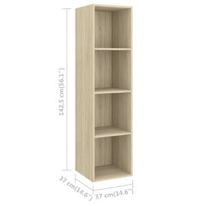 TV-Schrank(4er Set) 3007954 Eiche Sonoma Dekor