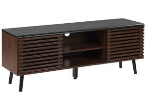 Meuble TV PERTH Noir - Marron - Bois manufacturé - 140 x 54 x 40 cm