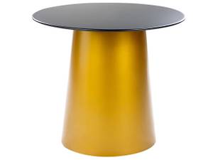 Table d'appoint KERANG Noir - Doré - Métal - 56 x 48 x 56 cm