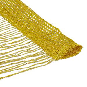 5 x Fadenvorhang Glitzer gold 145x245 cm Breite: 145 cm