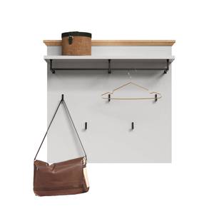 Wandgarderobe Landside Grau - Holz teilmassiv - 91 x 82 x 27 cm