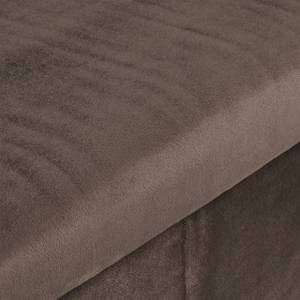 Banquette pliable en velours Marron