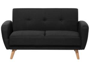 2-Sitzer Sofa FLORLI Schwarz - Eiche Hell