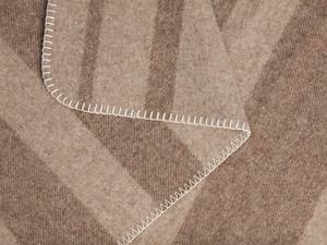 Decke Merino   Chestnut Braun - Naturfaser - Textil - 150 x 1 x 220 cm