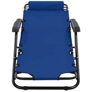 Chaise longue Bleu - Métal - 61 x 87 x 175 cm
