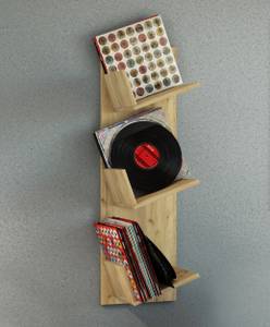 Schallplatten LP Hänge Wandregal Sulda Braun - Holzwerkstoff - 33 x 106 x 26 cm