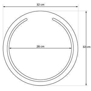 Schneidebretter LESTE Braun - Eiche - Eiche Hell - 32 x 32 cm - Anzahl Teile im Set: 4