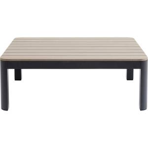 Table basse de jardin Happy Day Marron - Métal - 90 x 33 x 71 cm