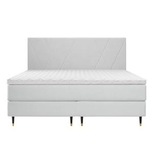 Boxspringbett Euphoria Hellgrau - Breite: 160 cm