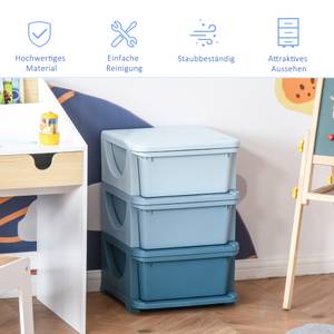 Aufbewahrungsboxen 311-023BU Blau - 37 x 57 cm