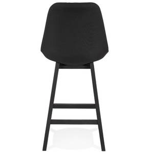 Tabouret De Bar TERESA Noir - Chêne foncé