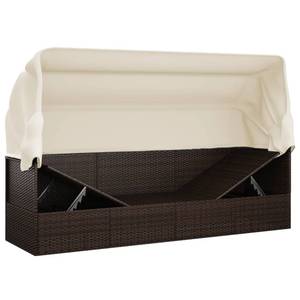 Outdoor Loungebett 3028901 Braun - Creme