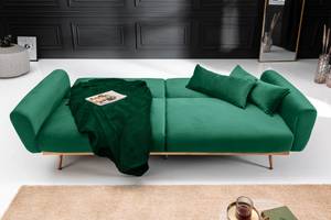 Sofa BELLEZZA Grün - Textil - Holzart/Dekor - 210 x 86 x 82 cm