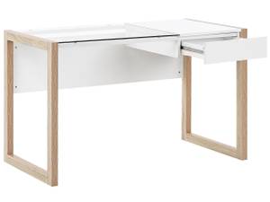 Schreibtisch JENKS Braun - Weiß - Holzwerkstoff - 120 x 75 x 60 cm