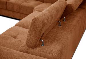 Ecksofa Calvera 5-Sitzer Dunkelorange