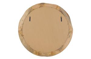 Miroir Mural Rion Beige - Bois manufacturé - Bois/Imitation - 101 x 4 x 101 cm