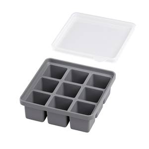 APS 2er Set Eiswürfelform Grau - Kunststoff - 16 x 6 x 16 cm