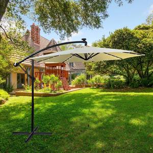 Parasol de Jardin MILIN Beige - Noir