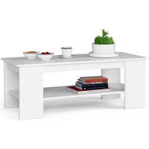 Table à café KAMI Blanc - Bois manufacturé - 120 x 45 x 50 cm