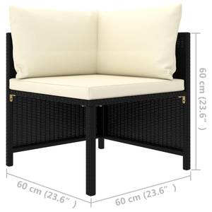 Gartensofa 3010471-11 Schwarz