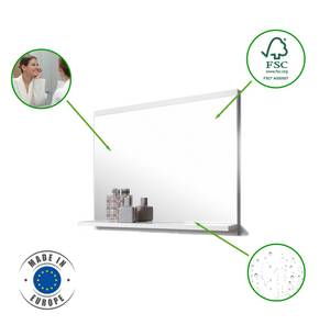 Badspiegel mit ablage, LED-Beleuchtung Weiß - Holzwerkstoff - 60 x 50 x 12 cm