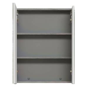 Spiegelschrank Riva Grau - Holz teilmassiv - 60 x 75 x 16 cm