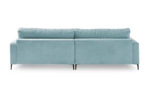 Ecksofa CARA Cord Hellblau - Ecke davorstehend links