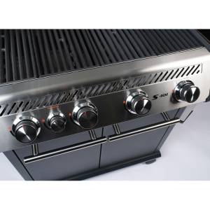 Gasgrill S-401 Schwarz inkl. Rostheber Schwarz - Metall - 153 x 119 x 61 cm