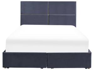 Doppelbett VERNOYES Schwarz - Gold - Breite: 148 cm