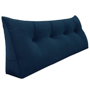 Coussin cunéiforme pour dossier Bleu - 120 x 50 cm