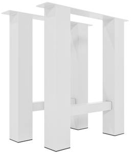 pieds de table Hunker Lot de 2 Blanc - Largeur : 70 cm