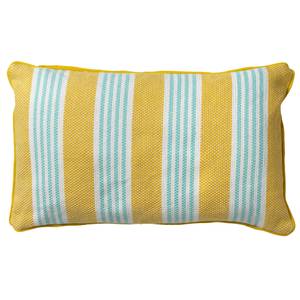 Housse de coussin Stripes Jaune - Textile - 50 x 30 x 50 cm