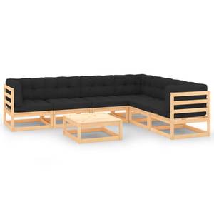 Garten-Lounge-Set (7-teilig) 3009790-2 Anthrazit - Holz