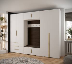 Garderobe Inova 1 Z14 Braun - Gold - Weiß - Gold