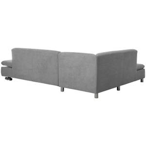 Terrence Ecksofa links, hellgrau Grau - Textil - 270 x 76 x 190 cm