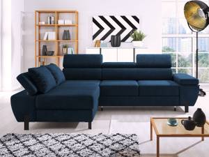 Ecksofa Molina Mini Blau - Ecke davorstehend links