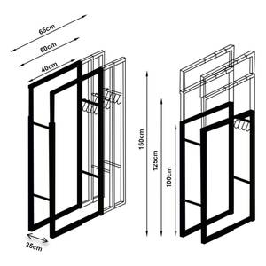 Range-bûches Kasan Largeur : 65 cm