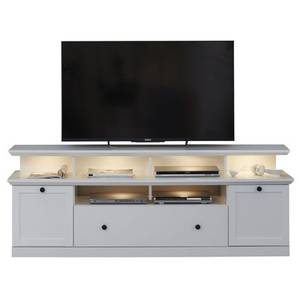 TV Tisch Brax Weiß - Holz teilmassiv - 177 x 65 x 41 cm