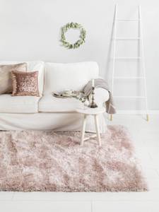 Hochflorteppich Lea Pink - Textil - 200 x 1 x 200 cm