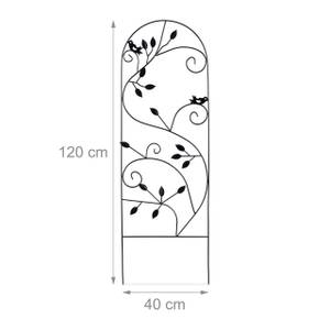Rankgitter Vogel Schwarz