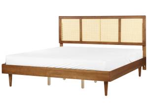 Doppelbett AURAY Braun - Massivholz - 185 x 119 x 204 cm