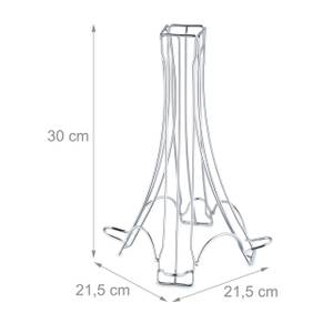 Porte-capsules pour 32 dosettes Argenté - Métal - 22 x 30 x 22 cm