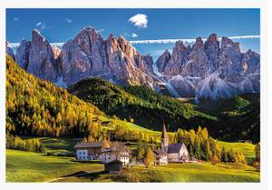 Dolomiten Italien - 1500 t Rot - Papier - 58 x 1 x 85 cm