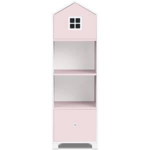 Kinderbücherregal MIRUM Hellrosa - Pink - Weiß