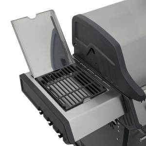 Gasgrill S-418 Edelstahl inkl. Drehspieß Silber - Metall - 153 x 119 x 64 cm