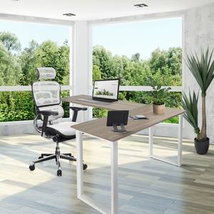 Eckschreibtisch WORKSPACE BASIC I Grau - Weiß