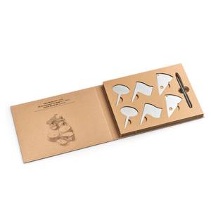 Käse-Marker-Set, 7-tlg., Edelstahl Silber - Metall - 1 x 1 x 1 cm