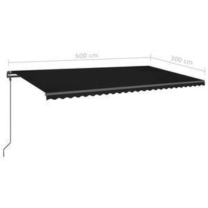 Markise 3006679-1 Anthrazit - Tiefe: 600 cm