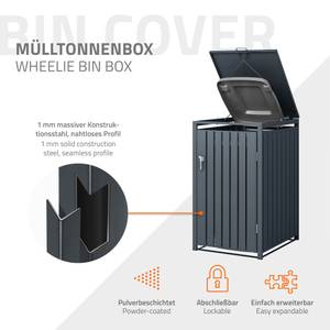 Mülltonnenbox ML-DESIGN Anthrazit - Tiefe: 68 cm