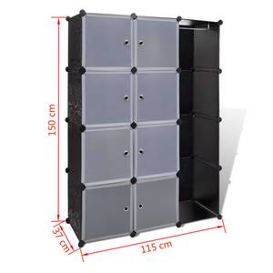 Rangement modulaire 290557-1 Matière plastique - 115 x 150 x 37 cm